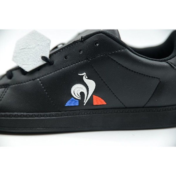 Sneakers - LE COQ SPORTIF - Courtset - Læder - Flade snørebånd - Herrer Trippel/svart 42