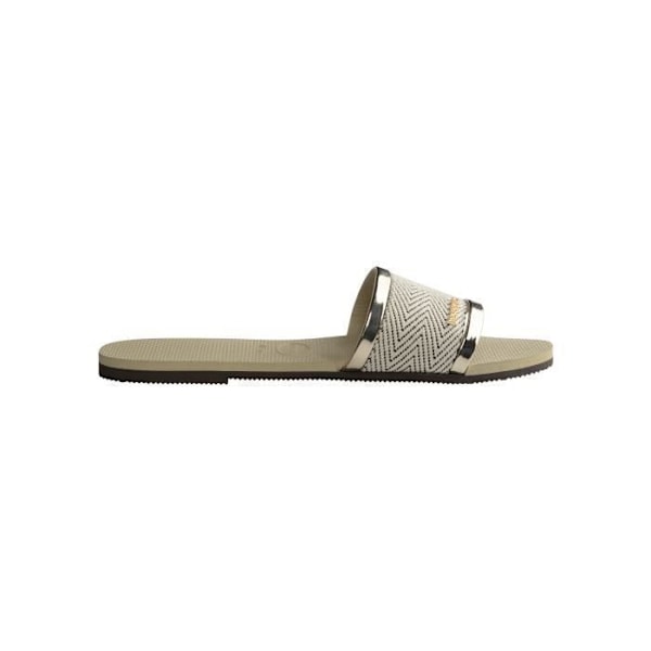 Havaianas You Trancoso Premium muldyr til kvinder - beige/guld - Åben - Til at glide på - Tekstil/Syntetisk Beige/guld 39