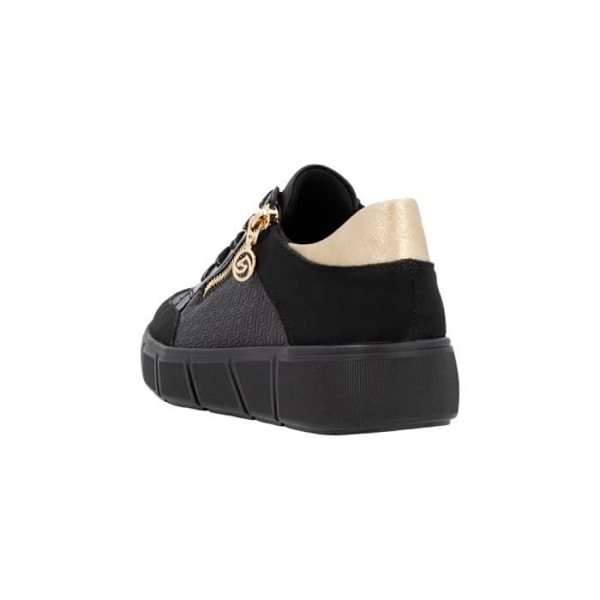 Remonte Microstretch Läder Low Top Sneaker - Svart Combi - 37