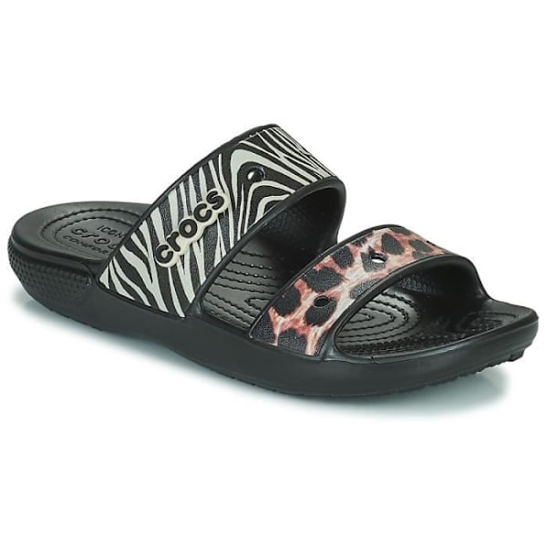 Crocs Sandal - CROCS - CLASSIC ANIMAL REMIX - Svart - Låg - Platt - Unisex Svart 37