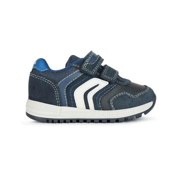 GEOX B ALBEN BOY barnsneakers - Blå - Scratch - Platt klack Blå 23