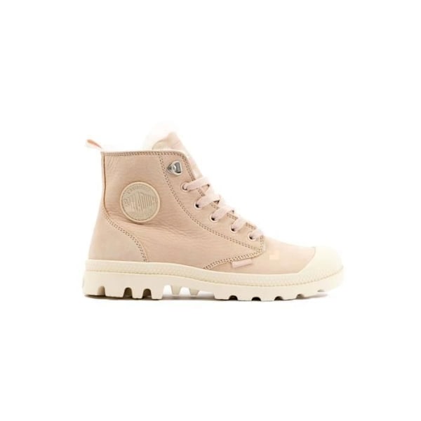 PALLADIUM Pampa Hi Zip Wl ankelstövlar för kvinnor - Nubuck och syntetisk ull - Varm sand-m - 38 Varm sand-m 38