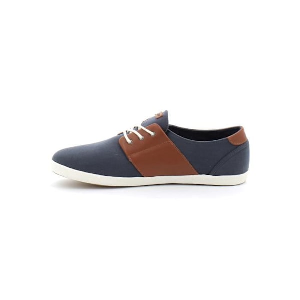 Herre sneakers - FAGUO Cypress Blue Cotton - Tekstil Overdel - Snørebånd Blå 44