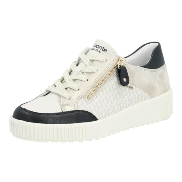 Sneakers dam - REMONTE R7901 Vit - Platt klack - Dragkedja - Läder Vit 39