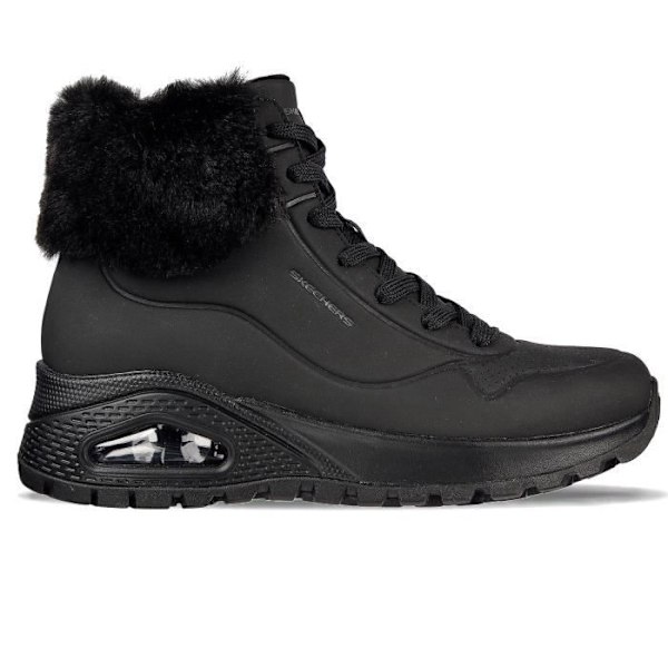 Skechers Uno robuste damestøvler - Fall Air 167274-BBK - Sort - Snørebånd - Voksen Svart 41