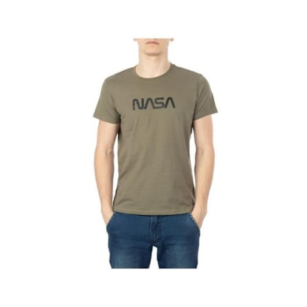 NASA herre t-shirt - Khaki - Korte ærmer - Regular fit Kaki XL