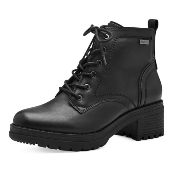 Ankelboots - Jana - 82627341 - Svart - Platt klack - Höjd 5 cm - Dragkedja - 40