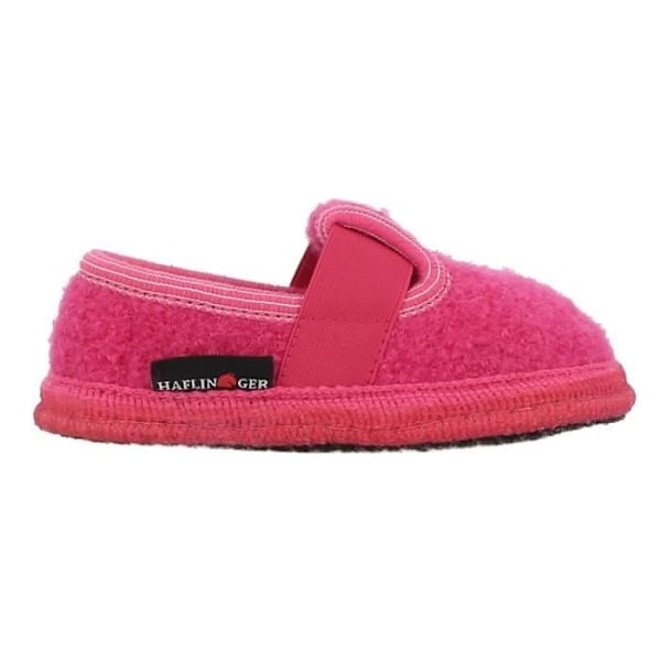 HAFLINGER Tofflor - Rosa - Platt klack - Ull - Filt Rosa 28