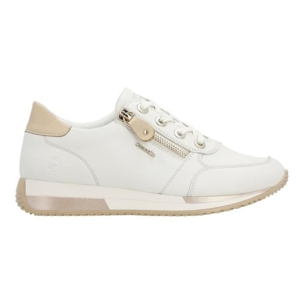 REMONTE sneakers - D0H11 Vit - Platt klack - Läder - Dragkedja Vit 41