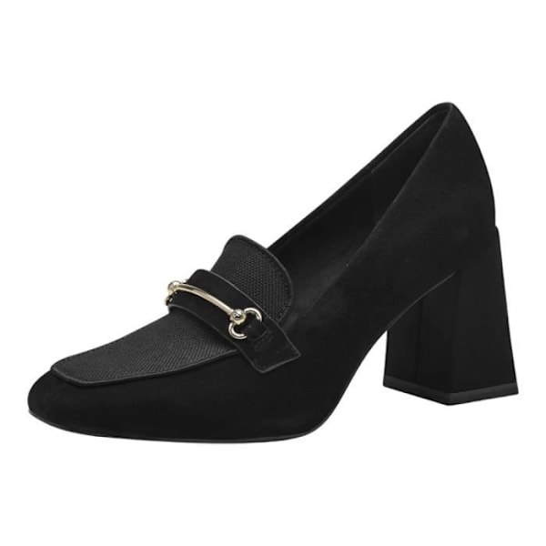 Pumps - TAMARIS - 24413-42 Svart - Platt klack - Sammet, nubuck - Fyrkantig tå Svart 38