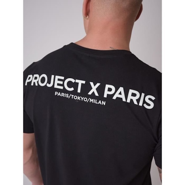 Herre T-shirt - PROJECT X PARIS - Logobroderi - Sort Svart S