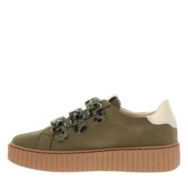 Sneakers med platt klack Kaki 38