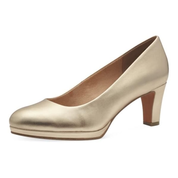 Pumps - Marco Tozzi - 22245142 - Guld - Flad hæl - Rund tå - 5 cm Guld 39