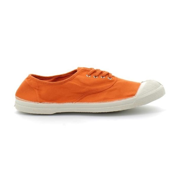 BENSIMON Orange sneakers i spets - Herr - Textil - Platta Korall 37