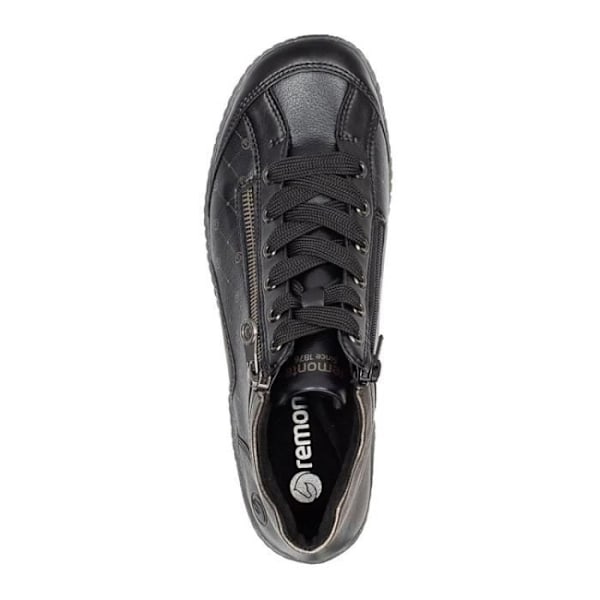 REONTE R1465 Sneakers - REMONTE - Damer - Sort - Flad - Lynlås - Læder Svart 38