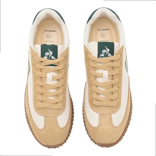 Sko - LE COQ SPORTIF - VELOCE I TURTLE - Beige - Flad hæl - Snøringer - Læder Beige 43