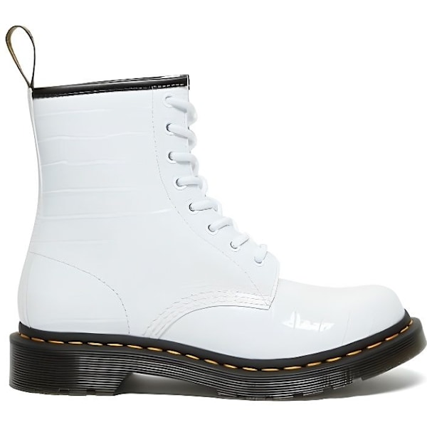 Dr Martens 1460 W ankelstövlar dam vit krokodil lacksnören Vit 36