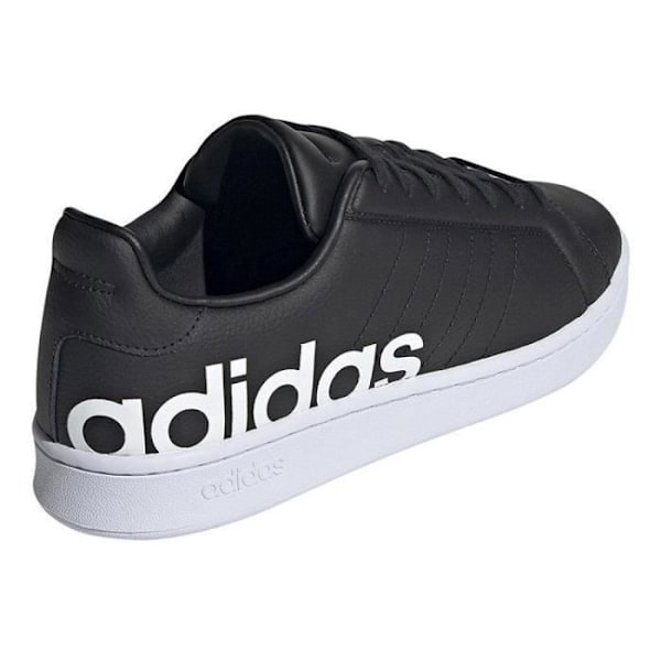 Adidas Grand Court LTS Sneakers til mænd - Sorte - Snørebånd - Syntetiske Svart 44