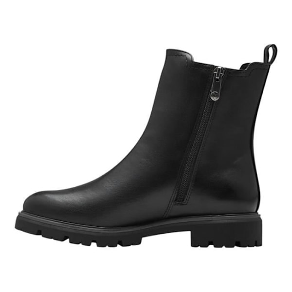 Ankelboots - Marco Tozzi - 22541743 - Svart - Platt klack - Höjd 3 cm - Dragkedja - 38