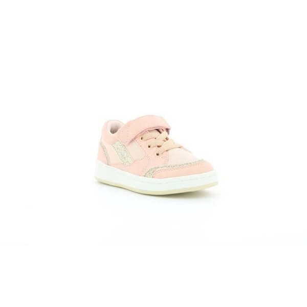 Bisckuit låga sneakers - KICKERS - Girl - Läder - Ljusrosa - Spetsar - Baby - Platt Ljusrosa 33