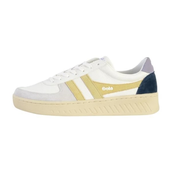 Gola Grandslam Trident White Lemon Lavender Dame Tennis Low Top Sneakers Hvid citron lavendel 37