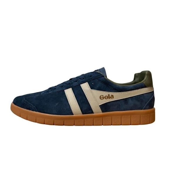 Gola Hurricane Suede Sneakers - Herr - Blå - Storlek 44 Marinblå/ftr grå/khaki/gummi 42