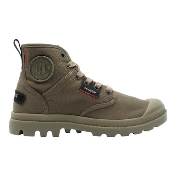 Ankelboots - PALLADIUM - PAMPA HI PATCH - Grön - Platt klack - Höjd 3 cm - Snören Grön 40