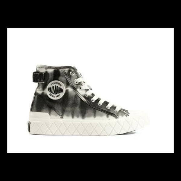 Damsneakers - PALLADIUM - Palla Ace Mid Tie Dye - svarta - spetsar - textil Svart 39