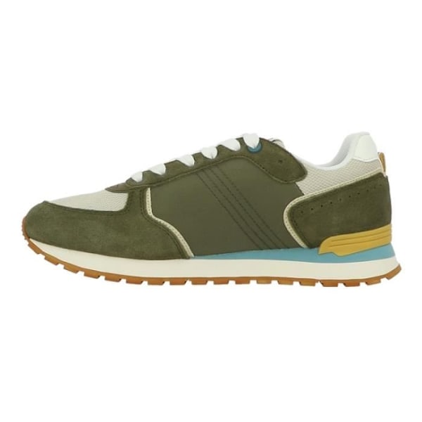 Sneakers - COLMAR - TRAVIS BLOCK MILITARY Green - Flad hæl - Læder - Rund tå - 41