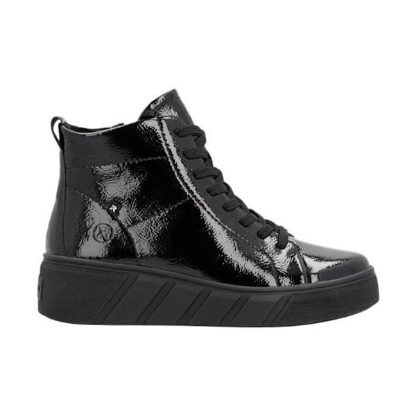 Rieker Revolution Crashlack Læder High Top Sneaker - Sort - 37