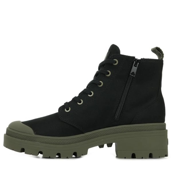 Palladium Pallabase Twill ankelboots Svart oliv natt 39