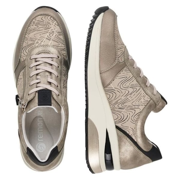 Damesneakers - REMONTE - D2400 - Kilehæl - Beige Beige 40