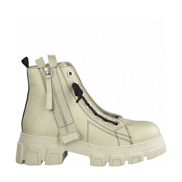 Ankelboots i militärstil Tamaris 26260 - Läder och syntet - Beige - Dam Beige 39