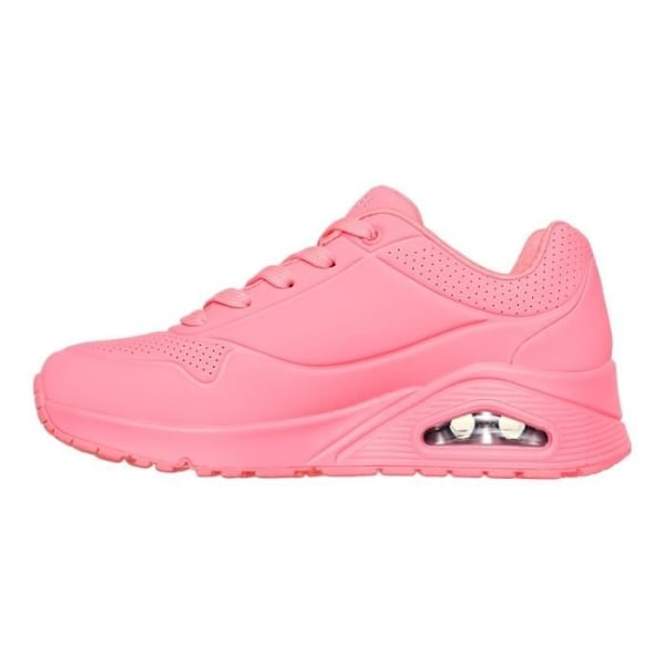 Damesneakers - SKECHERS UNO Pink - Flad hæl - Snørebånd - Syntetisk Rosa 39