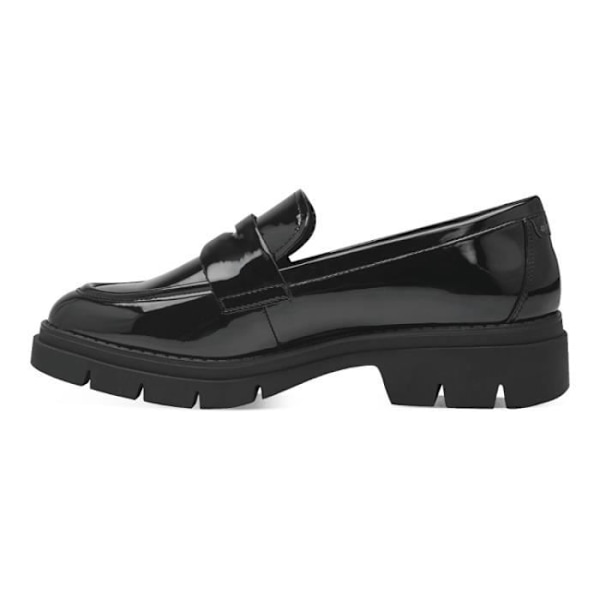 Dame loafers - TAMARIS - 2431342 Sort - Flad hæl - Patent - Rund tå Svart 36