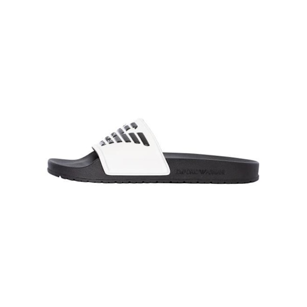 Emporio Armani Sliders för män med logotyp, svart Svart 44