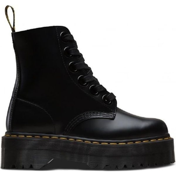 Dr Martens Molly Boots Sort - Damer - Kilesål - 6 øjer Svart 37