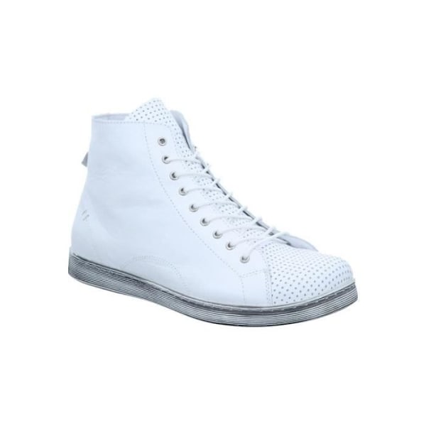 Sneakers dam - ANDREA CONTI - 0345728 - Platt klack - Dragkedja - Vitt läder Vit 39