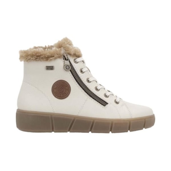 Remonte Maya High Top Læder Sneaker - Beige Comb Beige kam 36