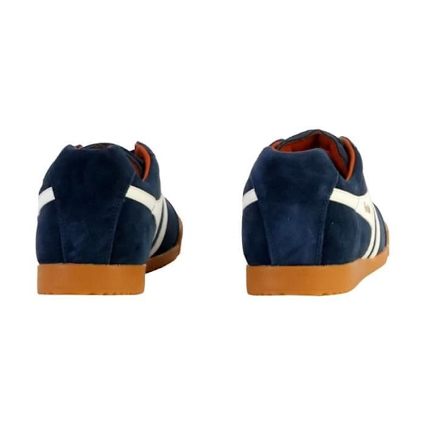 Gola Harrier Suede Sneaker - Navy White Orange - Mænd - Læder - Snørebånd - Flade Marinvit orange 41