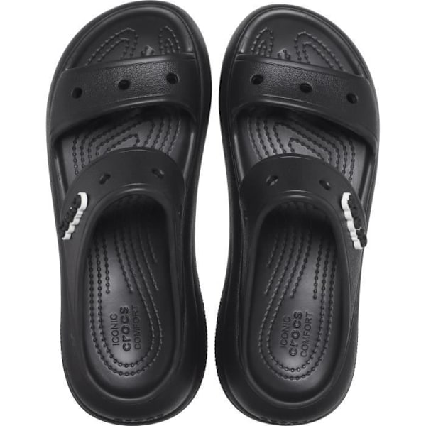 Crocs Classic Crush Sandaler - Herrer - Gummi - Sort - Str. 39/40 Svart 36