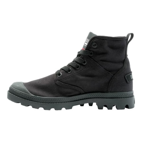 Ankelboots - PALLADIUM - PAMPA HI PATCH - Svart - Läder - Platt klack - Snören Svart 41