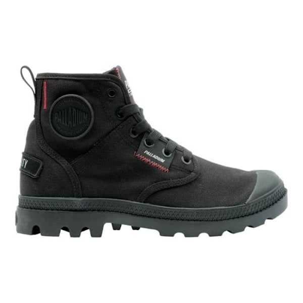 Ankelboots - PALLADIUM - PAMPA HI PATCH - Svart - Läder - Platt klack - Snören Svart 45