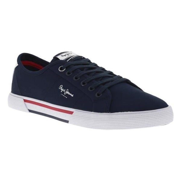 Pepe Jeans Blå låga sneakers - PEPE JEANS - Unisex - Spetsar - Platta marinblå 40