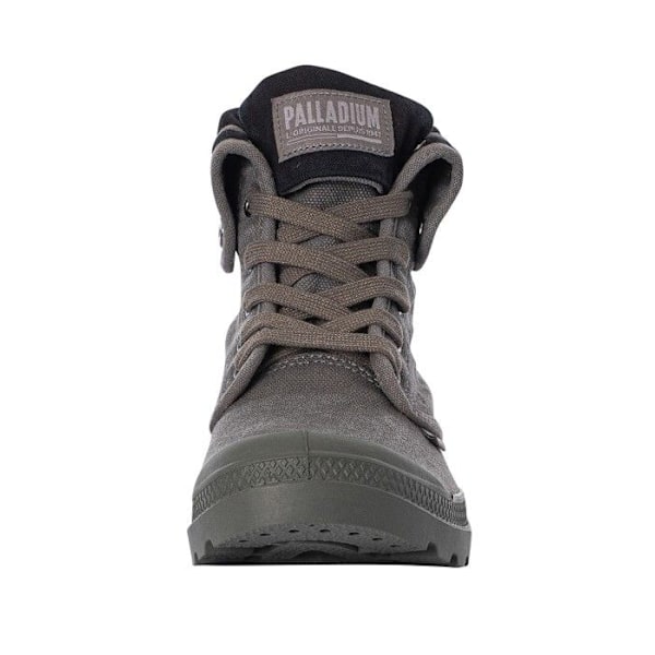 Palladium Baggy Boots - Herr - Grå - Ovandel i bomullscanvas - Formgjuten gummiyttersula i ett stycke Metall / svart 42