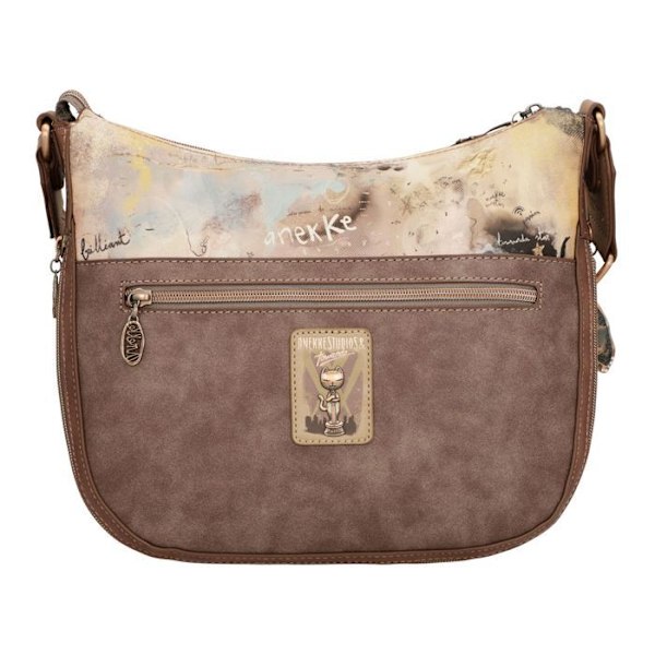 Crossbody skuldertaske - Anekke - Hollywood - Beige - 100% polyurethan - Damer beige, brun, flerfärgad, taupe