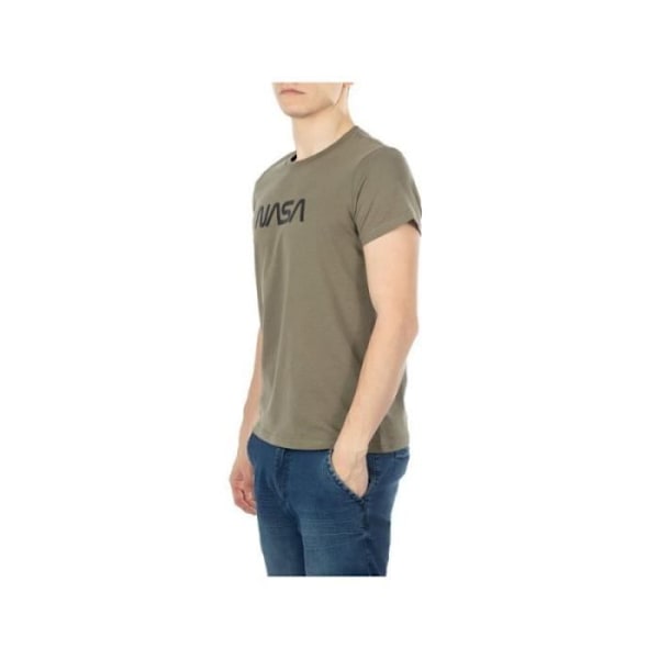 NASA herre t-shirt - Khaki - Korte ærmer - Regular fit Kaki M