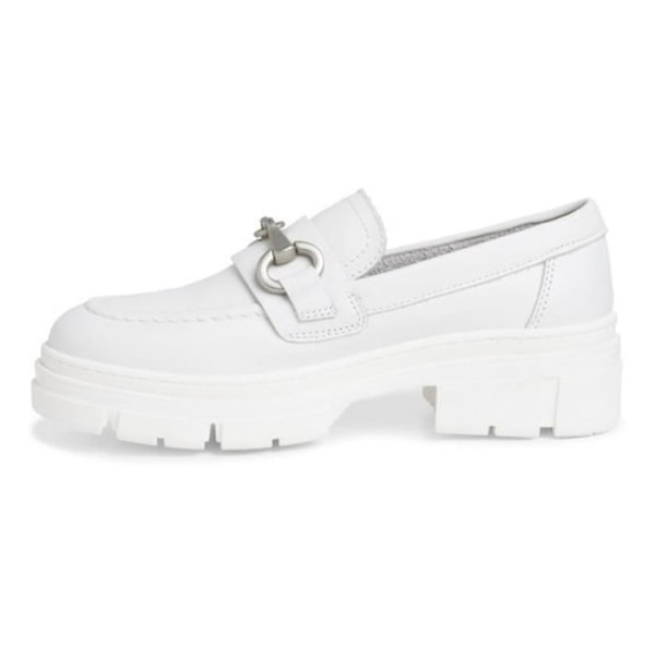 Loafers - TAMARIS - 2471520 - Läder - Platt klack - Vit Vit 40