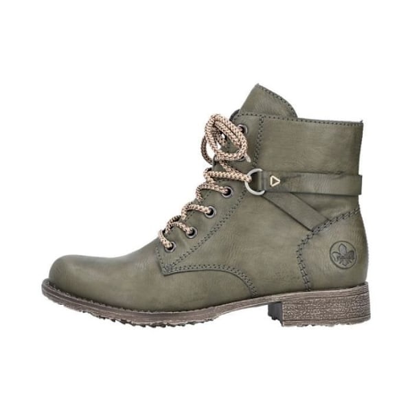 RIEKER 70848 ankelboots - Grön - 3 cm blockhäl - Dragkedja - Rund tå Grön 38