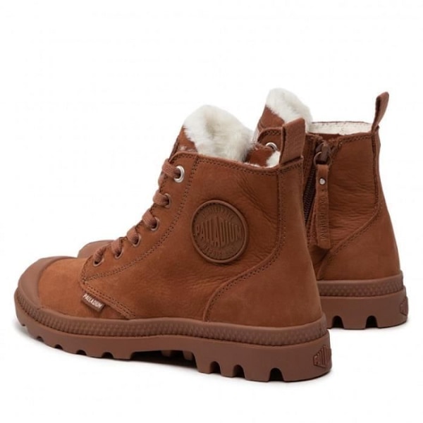 PALLADIUM PAMPA HI ZI ankelstøvler - Brun - Flad hæl - Læder kastanj 36